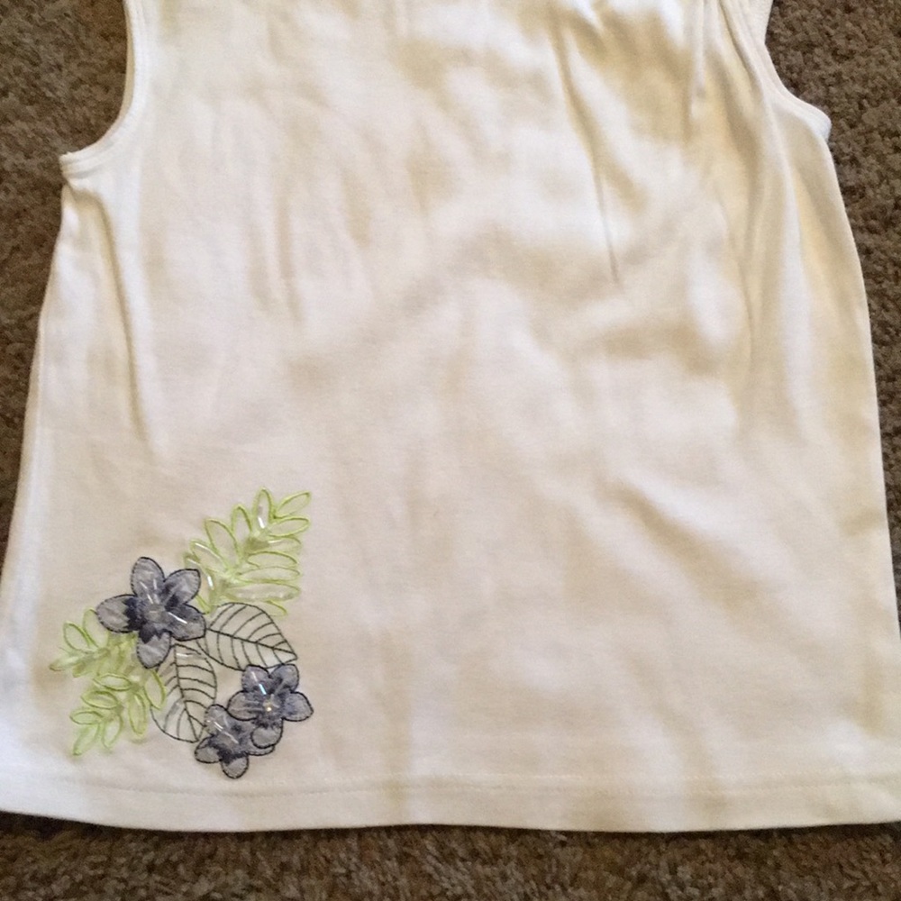 Vintage Gymboree Costa Rica line white top Sz 7 - Picture 5 of 8